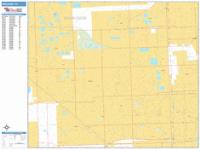 Hialeah Wall Map Zip Code