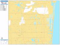 Hollywood Wall Map Zip Code