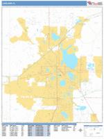Lakeland Wall Map Zip Code