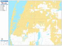 Largo Wall Map Zip Code