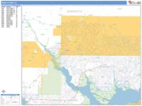 North Port Wall Map Zip Code