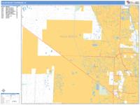 Palm Beach Gardens Wall Map Zip Code