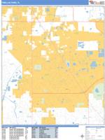 Pinellas Park Wall Map Zip Code