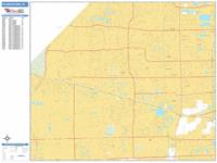 Plantation Wall Map Zip Code