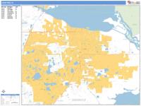 Sanford Wall Map Zip Code