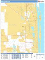 West Palm Beach Wall Map Zip Code