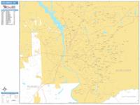 Columbus Wall Map Zip Code