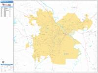 Macon Wall Map Zip Code