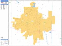 Ames Wall Map Zip Code