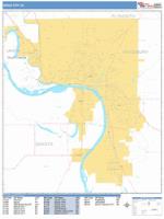 Sioux City Wall Map Zip Code