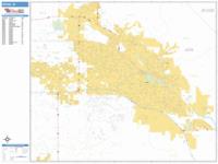 Boise Wall Map Zip Code