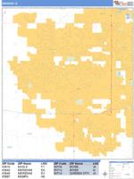 Meridian Wall Map Zip Code
