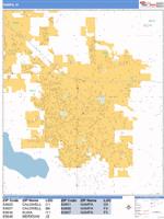 Nampa Wall Map Zip Code