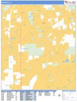 Naperville Wall Map Zip Code