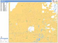Carmel Wall Map Zip Code