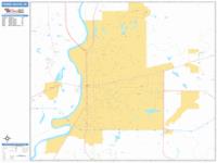 Terre Haute Wall Map Zip Code
