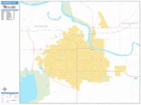 Lawrence Wall Map Zip Code