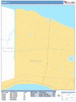 Kenner Wall Map Zip Code