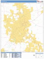 Lafayette Wall Map Zip Code