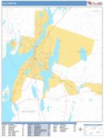 Fall River Wall Map Zip Code