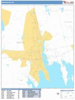 New Bedford Wall Map Zip Code