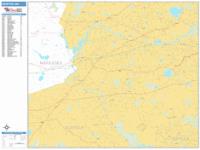 Newton Wall Map Zip Code