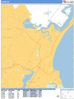 Revere Wall Map Zip Code