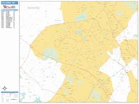 Columbia Wall Map Zip Code