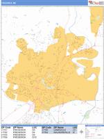 Frederick Wall Map Zip Code