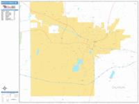 Battle Creek Wall Map Zip Code