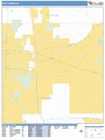 East Lansing Wall Map Zip Code