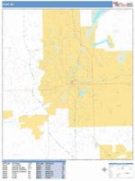 Flint Wall Map Zip Code