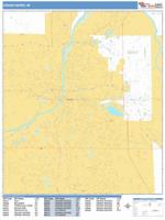 Grand Rapids Wall Map Zip Code