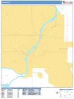 Saginaw Wall Map Zip Code