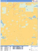 Apple Valley Wall Map Zip Code