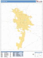 Rochester Wall Map Zip Code