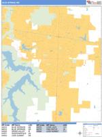 Blue Springs Wall Map Zip Code