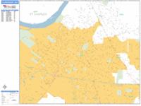 Florissant Wall Map Zip Code