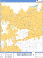 St. Peters Wall Map Zip Code