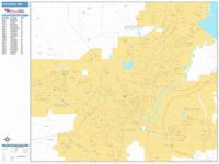 Jackson Wall Map Zip Code