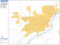 Billings Wall Map Zip Code