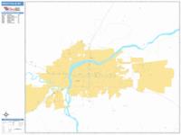 Great Falls Wall Map Zip Code