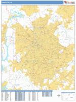 Charlotte Wall Map Zip Code