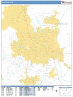 Fayetteville Wall Map Zip Code