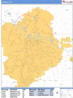 Greenville Wall Map Zip Code