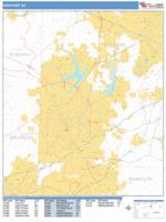 High Point Wall Map Zip Code
