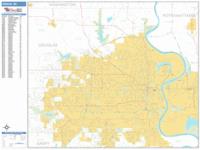 Omaha Wall Map Zip Code