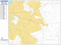 Cherry Hill Wall Map Zip Code