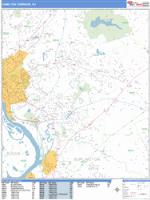 Hamilton Wall Map Zip Code
