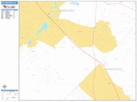 Old Bridge Wall Map Zip Code